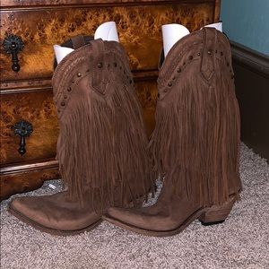 Liberty Black Fringe Boots